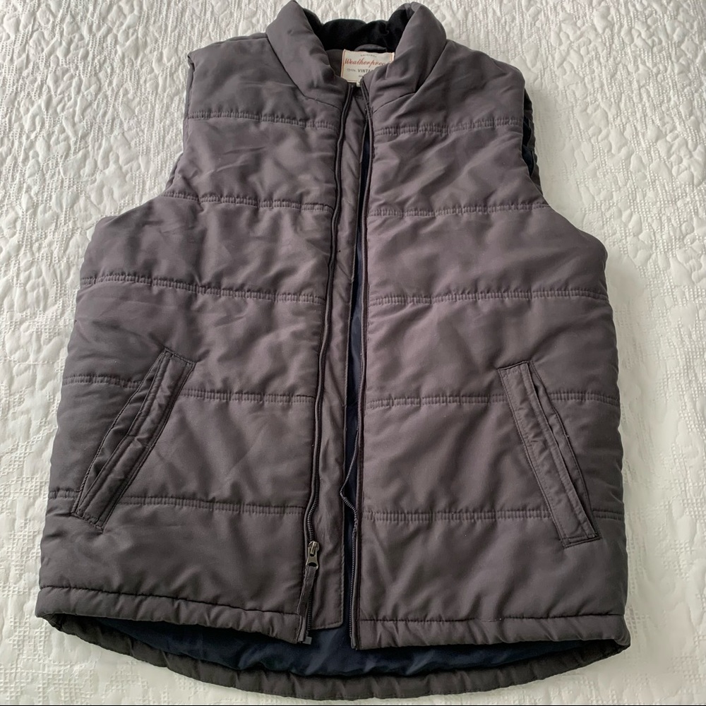 WeatherProof Medium Gray Puffer Vest (broken zipper) - Picture 2 of 8